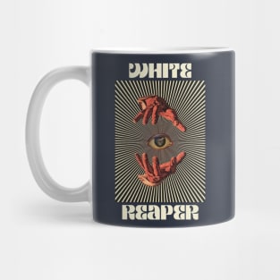 Hand Eyes White Reaper Mug